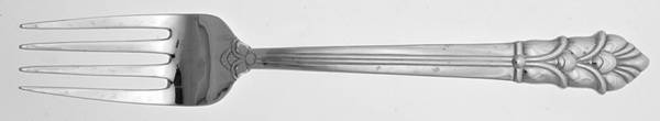 Palmette (Sterling, 1947) Medium Solid Cold Meat Serving Fork