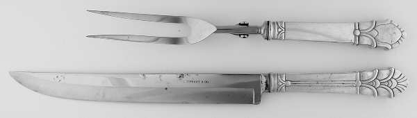Palmette (Sterling, 1947) Large 2-Piece Roast Carving Set w/Stainless Blade