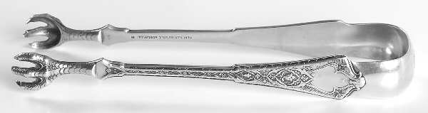 Persian (Sterling, 1872) Solid Oversized Ice/Sugar Tongs