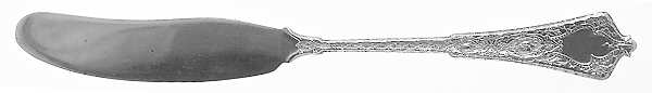Persian (Sterling, 1872) Flat Handle Butter Spreader