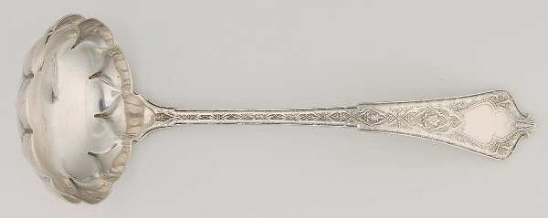 Persian (Sterling, 1872) Solid Gravy Ladle with Fluted Bowl