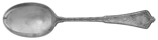 Persian (Sterling, 1872) Vegetable Serving Spoon (Solid)