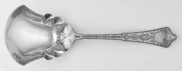 Persian (Sterling, 1872) Bright Cut Solid Serving Berry Scoop