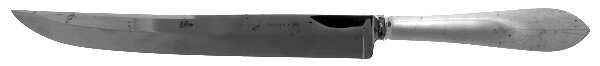 Queen Anne (Sterling, 1870) Large Stainless Blade Roast Carving Knife