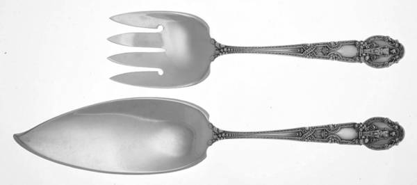 Renaissance (Sterling, 1905) 2 Piece Large Solid Fish Serving Set