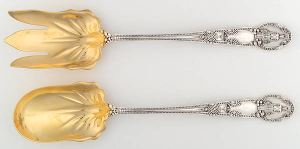 Renaissance (Sterling, 1905) Solid Oversized Serving Salad Set