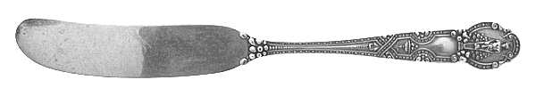 Renaissance (Sterling, 1905) Flat Handle Butter Spreader