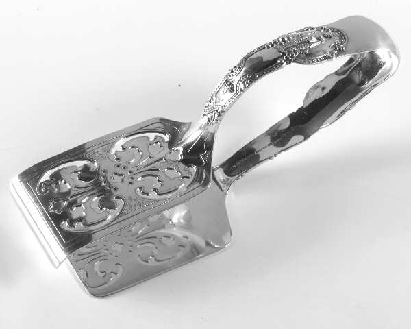 Renaissance (Sterling, 1905) Solid Piece Aspragus Tongs