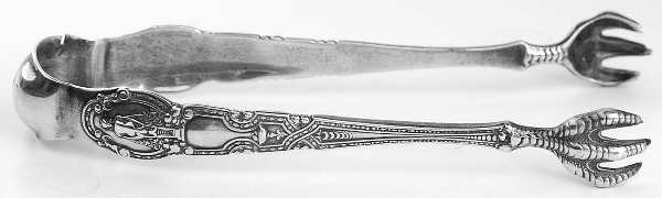 Renaissance (Sterling, 1905) Small Sugar Tongs W/Claw Tips