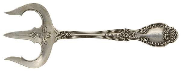 Richelieu (Sterling, 1892, No Monograms) Solid Bread Serving Fork