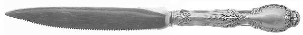 Richelieu (Sterling, 1892, No Monograms) Individual Orange Knife, Solid Piece