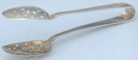 San Lorenzo (Sterling, 1916) Large Ice Serving Tongs with Bowl Tips