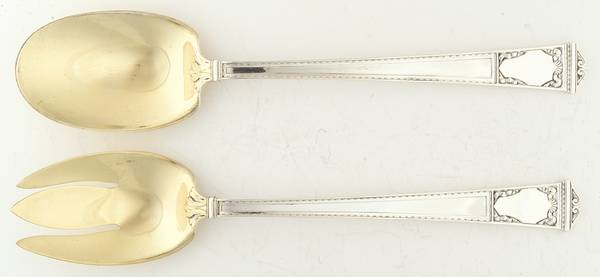 San Lorenzo (Sterling, 1916) Solid Oversized Serving Salad Set