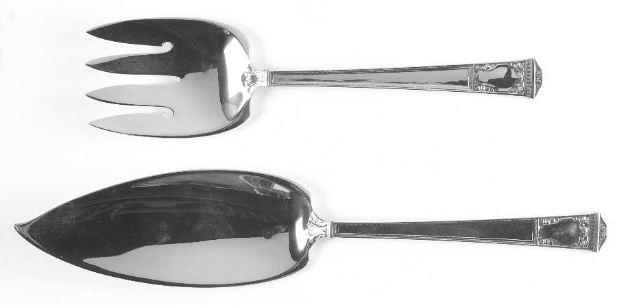 San Lorenzo (Sterling, 1916) 2 Piece Large Solid Fish Serving Set