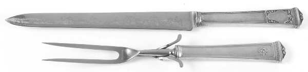 San Lorenzo (Sterling, 1916) Large 2-Piece Roast Carving Set w/Stainless Blade