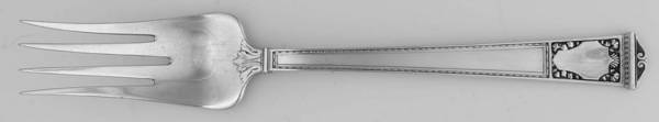 San Lorenzo (Sterling, 1916) Large Solid Cold Meat Serving Fork