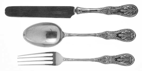 Saratoga (Sterling, 1870, No Monograms) 3 Piece Youth Set