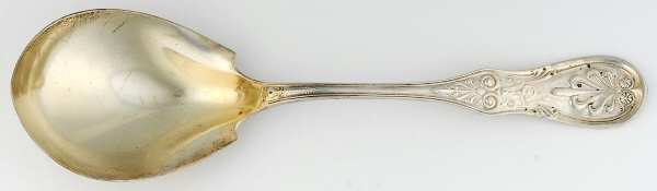 Saratoga (Sterling, 1870, No Monograms) Solid Salad Serving Spoon