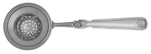 Shell & Thread (Sterling, 1905, No Monograms) Tea Strainer Overcup Serving-Stainless Bowl HC
