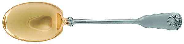 Shell & Thread (Sterling, 1905, No Monograms) Solid Salad Serving Spoon