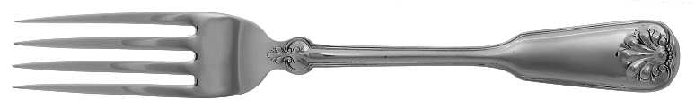 Shell & Thread (Sterling, 1905, No Monograms) Solid Youth Tea Fork