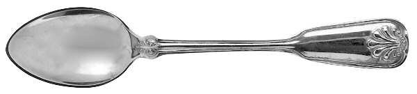 Shell & Thread (Sterling, 1905, No Monograms) Demitasse Spoon