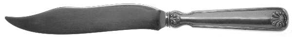 Shell & Thread (Sterling, 1905, No Monograms) Individual Hollow Handle Fish Knife-Sterling Blade