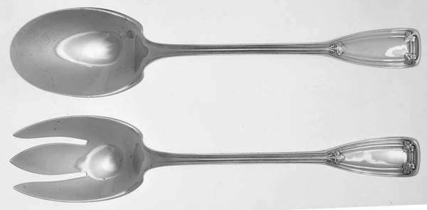 St. Dunstan (Sterling, 1909, No Monograms) (2 Pc) Solid Salad Set
