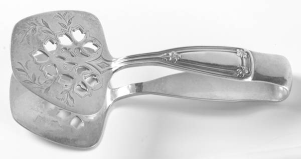 St. Dunstan (Sterling, 1909, No Monograms) Small Solid Sandwich Tongs
