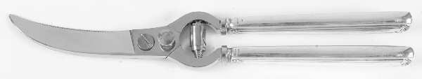 St. Dunstan (Sterling, 1909, No Monograms) Poultry Shears with Stainless Blades