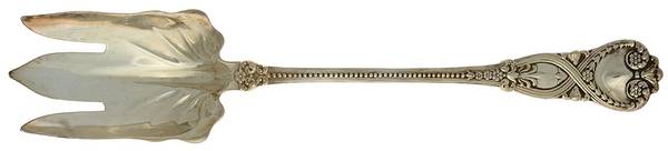 St. James (Sterling, 1898, No Monograms) Solid Salad Serving Fork