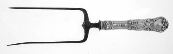 St. James (Sterling, 1898, No Monograms) Large Joint/Roast Holder Fork