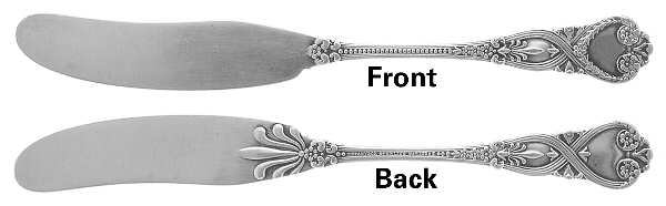 St. James (Sterling, 1898, No Monograms) Flat Handle Butter Spreader