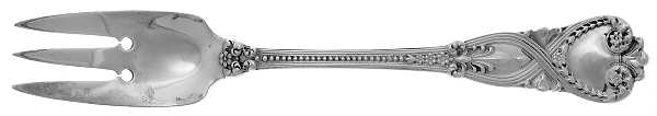 St. James (Sterling, 1898, No Monograms) 3-Tine Salad Fork