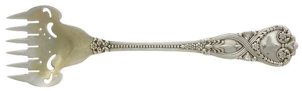 St. James (Sterling, 1898, No Monograms) Small Solid Tined Sardine Serving Fork