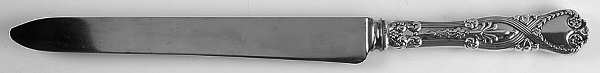 St. James (Sterling, 1898, No Monograms) Large Stainless Blade Roast Carving Knife