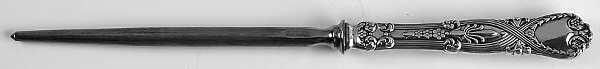 St. James (Sterling, 1898, No Monograms) Large Roast Steel Rod Knife Sharpener