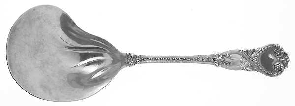 St. James (Sterling, 1898, No Monograms) Berry Casserole Spoon w/Kidney Bowl