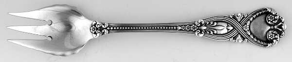 St. James (Sterling, 1898, No Monograms) Pastry Fork