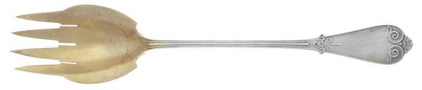 Tiffany (Sterling, 1869) Oversize Solid Salad Servng Fork