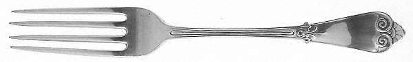 Tiffany (Sterling, 1869) Solid Youth Tea Fork