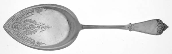 Tiffany (Sterling, 1869) Large Solid Bright Cut Pie Knife