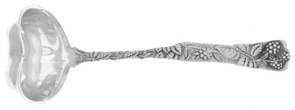 Vine-Multi Motif (Sterling, 1872) Gravy Ladle with Heart Shape Bowl