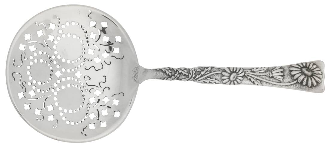 Vine-Multi Motif (Sterling, 1872) Tomato Server, Solid Piece
