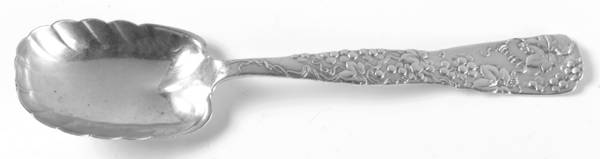Vine-Multi Motif (Sterling, 1872) Large Preserve Spoon