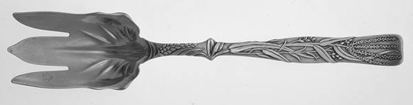 Vine-Multi Motif (Sterling, 1872) Solid Salad Serving Fork