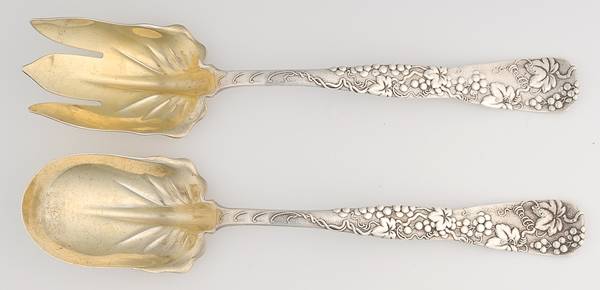 Vine-Multi Motif (Sterling, 1872) (2 Pc) Solid Salad Set