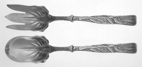 Vine-Multi Motif (Sterling, 1872) (2 Pc) Solid Salad Set
