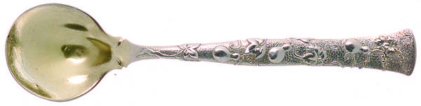Vine-Multi Motif (Sterling, 1872) Old Style Ice Cream Spoon
