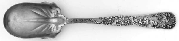 Vine-Multi Motif (Sterling, 1872) Solid Salad Serving Spoon